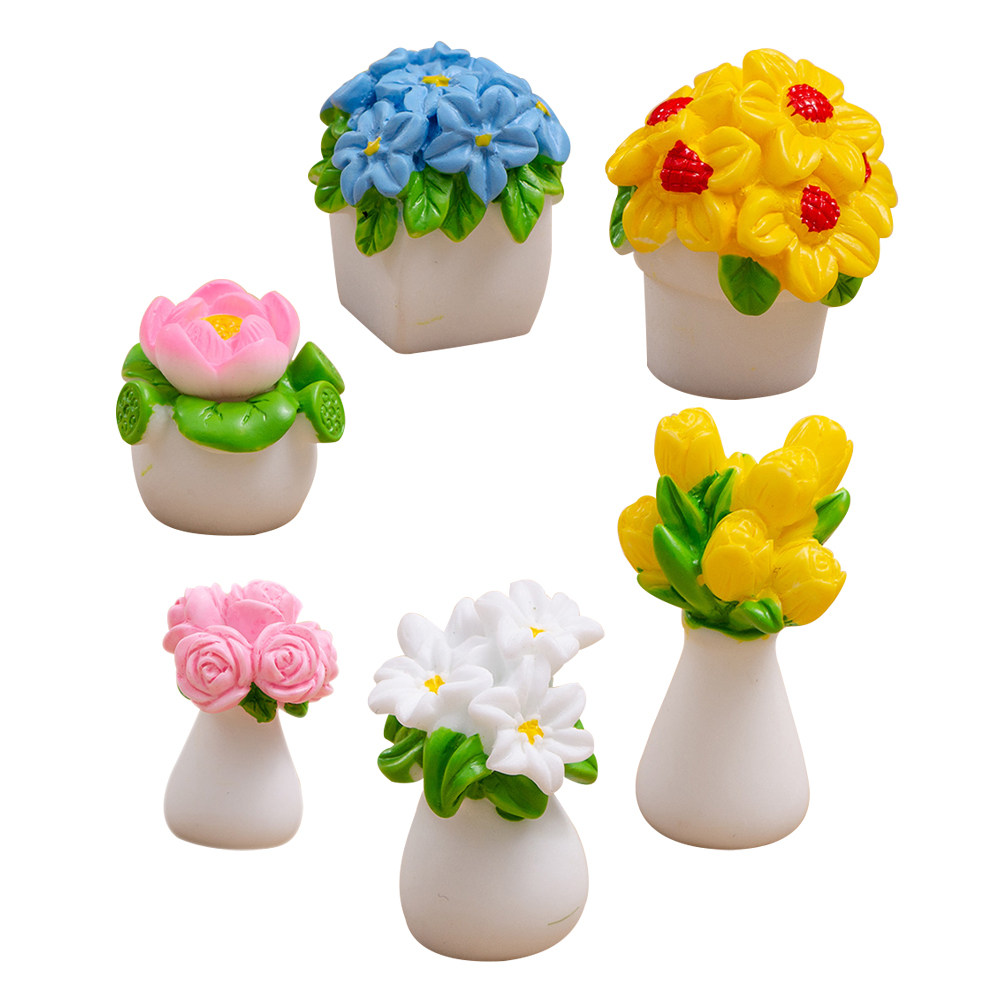 6Pcs Lifelike Mini Potted Plan - огляд і ціна Bonsai Garden House