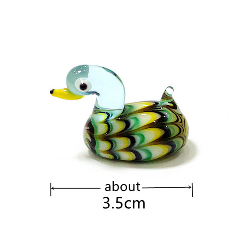 Handmade Mini Glass Duck Figur - огляд і ціна Bonsai Garden Europe