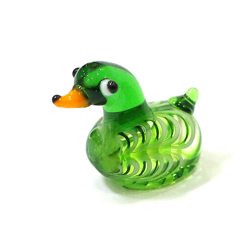 Handmade Mini Glass Duck Figur - огляд і ціна Bonsai Garden Europe