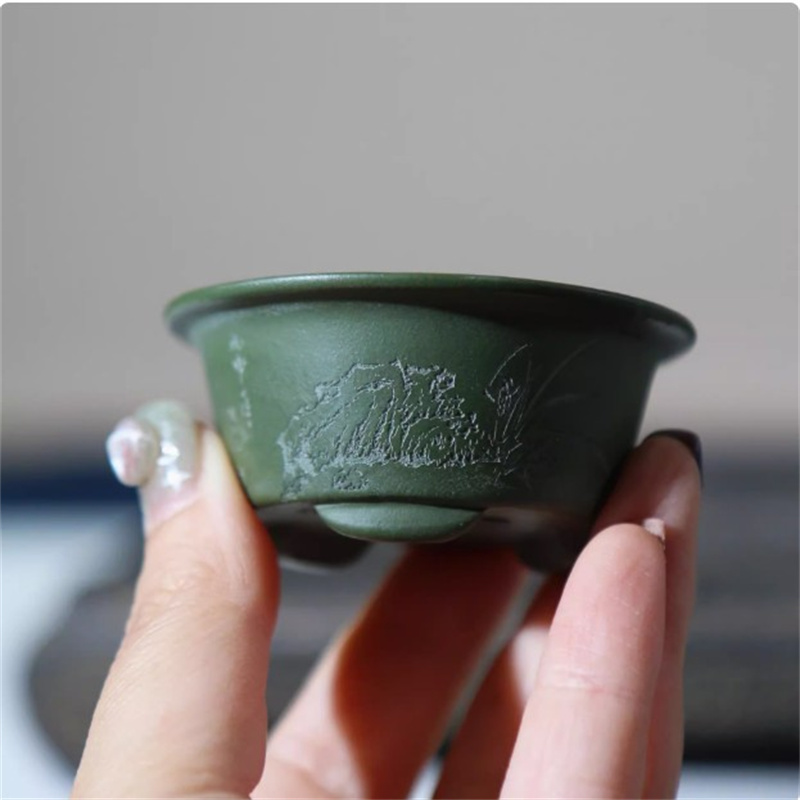 Ceramic Carved Mini Bonsai Pot - огляд і ціна Bonsai Garden Table