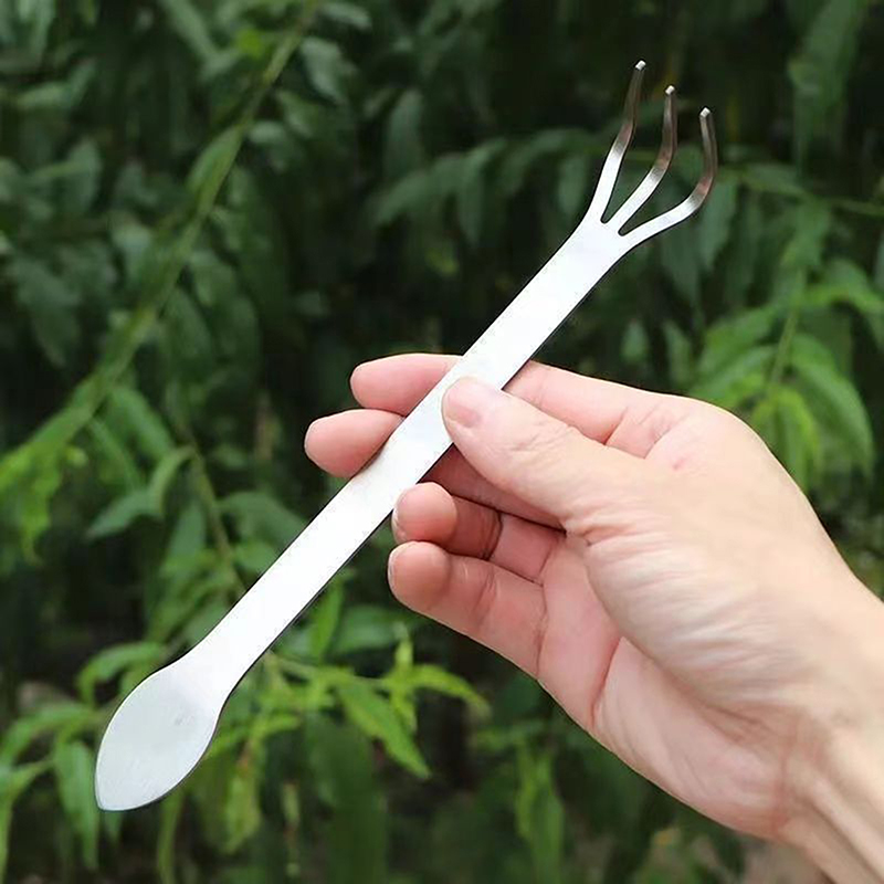 1Pc Stainless Steel Root Rake  - огляд і ціна Bonsai Garden Rake