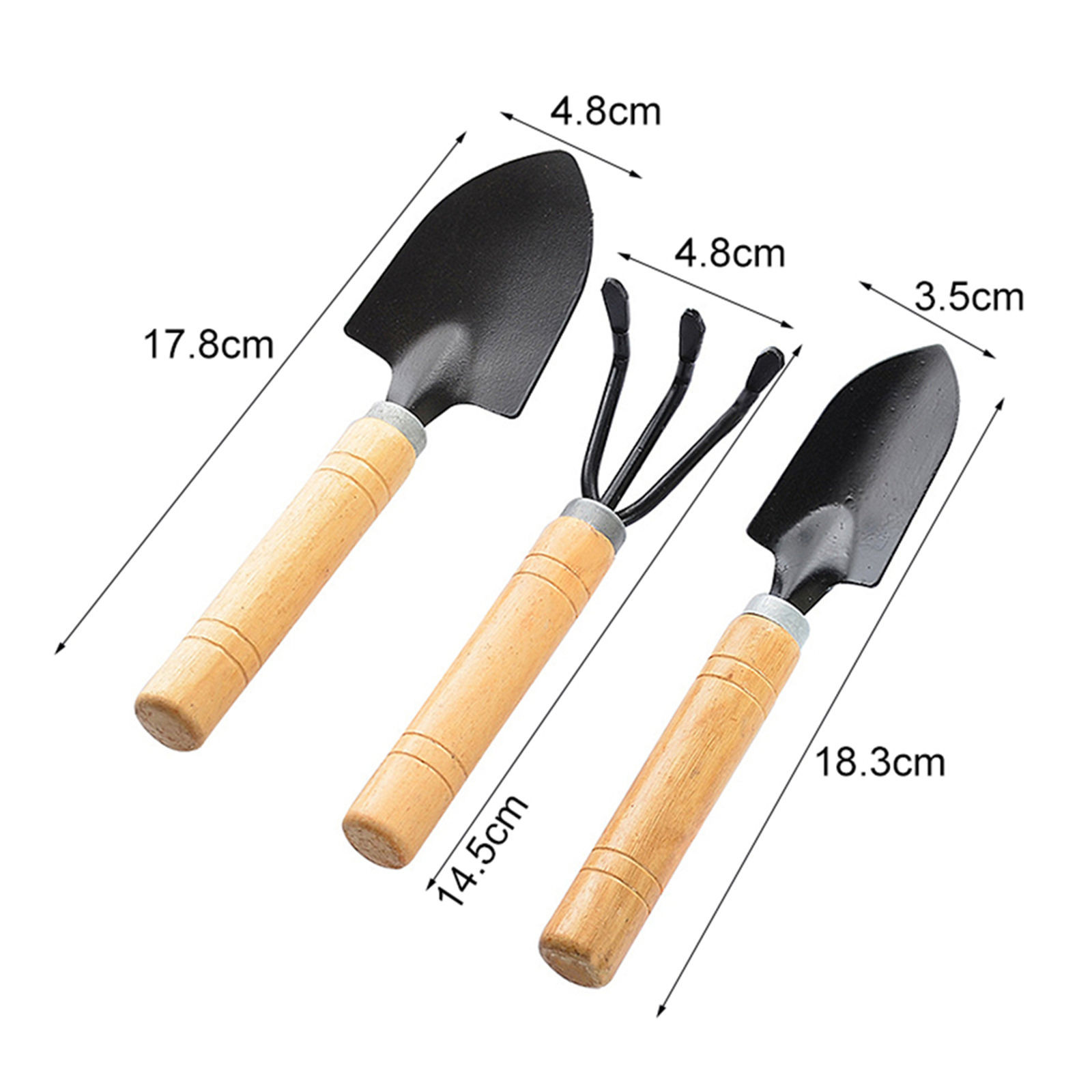 3-Piece Mini Garden Tools Set, - огляд і ціна Bonsai Garden Rake